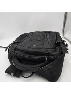 SwissGear Wenger Black Laptop Backpack ScanSmart Travel Business Bag